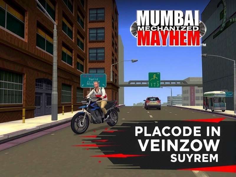 Intense mechanized combat in Mumbai streets Mumbai Mechanized Mayhem gameplay screenshot